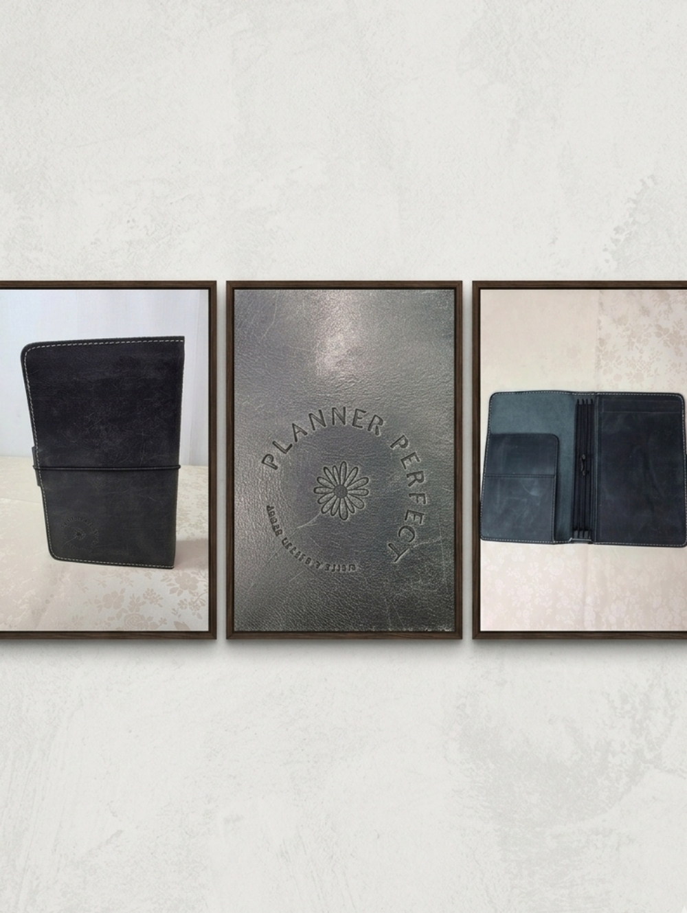 Planner Perfect B6 Leather Traveler’s Notebook Cover - Black Everyday Organized